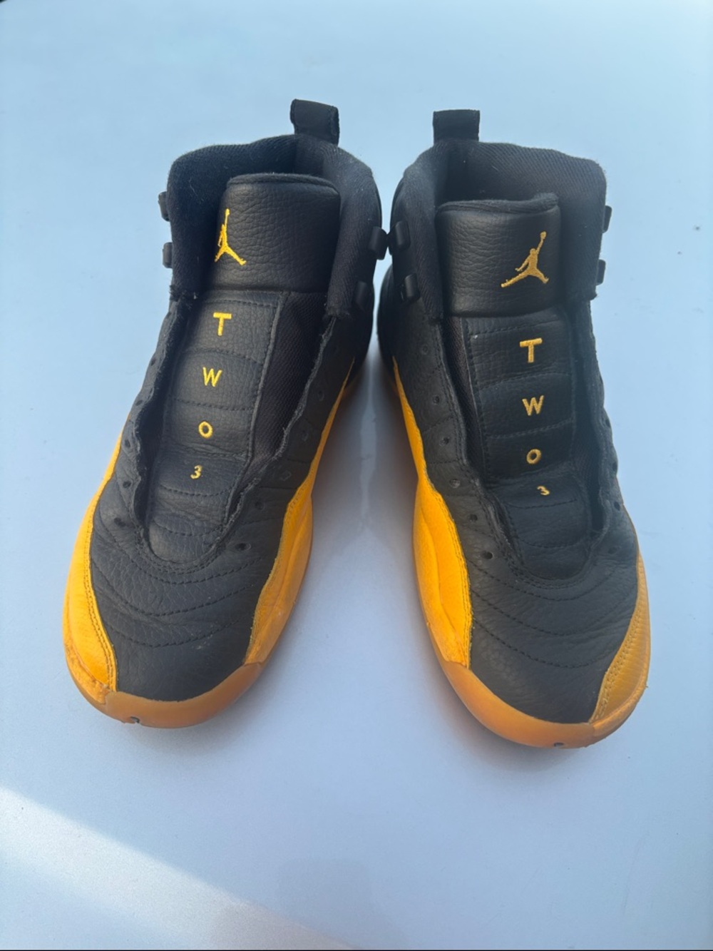 Jordan Kids'  23 Black and Yellow Basketball Shoes